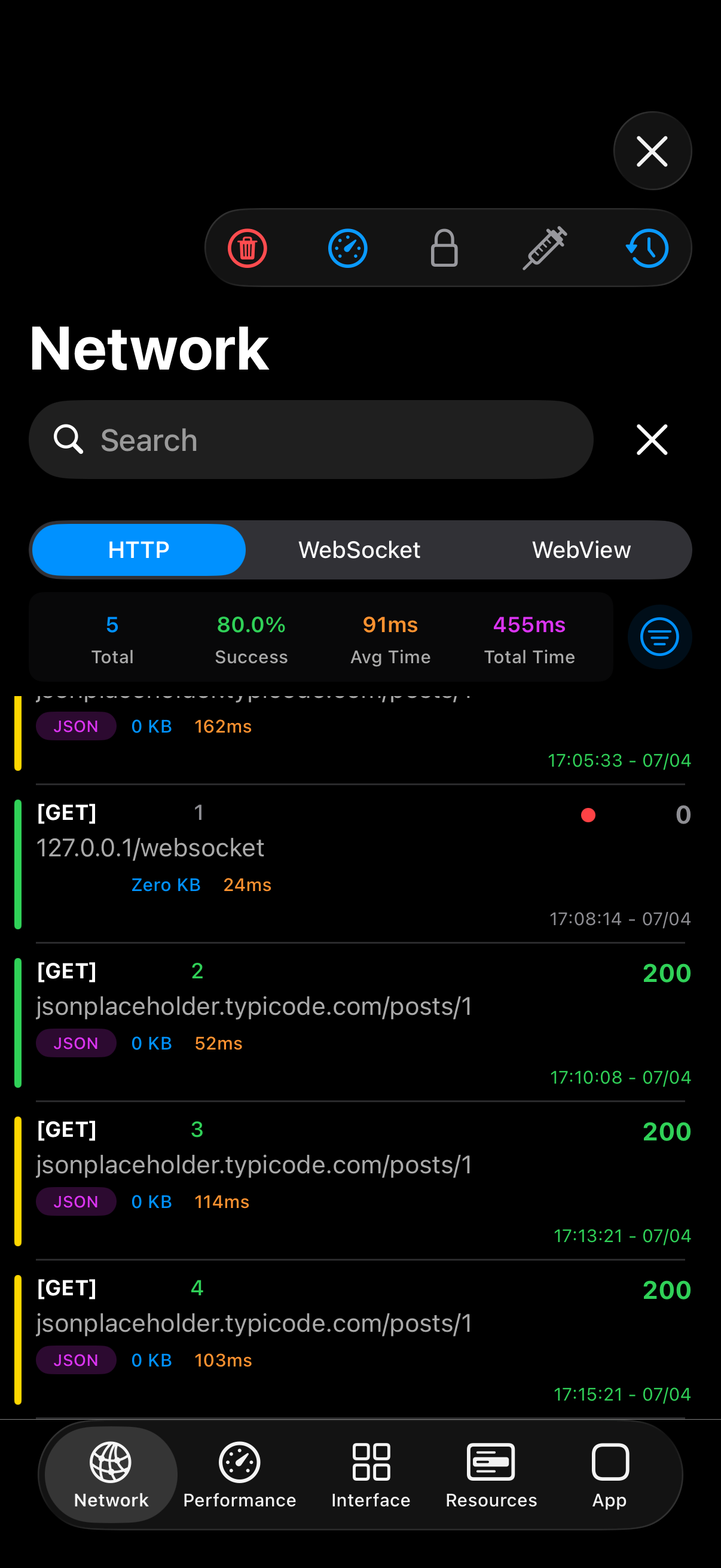 Encrypted response — ciphertext view