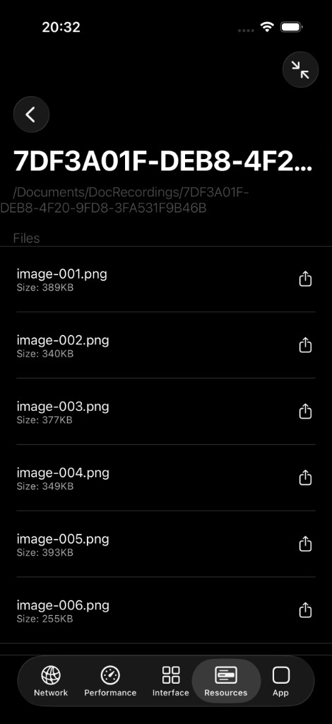File Browser — sandbox directories