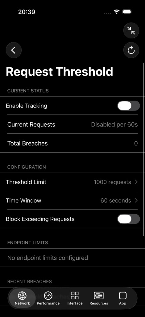 Request Thresholds — configuration